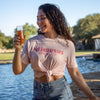 Grunt Style Women's Mimosas Made Me Do It Boyfriend Fit T-Shirt - Light Pink T-Shirt