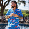 Getaway FAFO Button Down - Light Blue