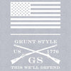 Grunt Style Red Blood Blue Collar® T-Shirt - Dark Heather Gray T-Shirt