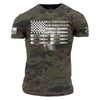Woodland Camo Ammo Flag for Men | Grunt Style 