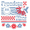 Women's Freedom Vibes Boyfriend Fit T-Shirt - White